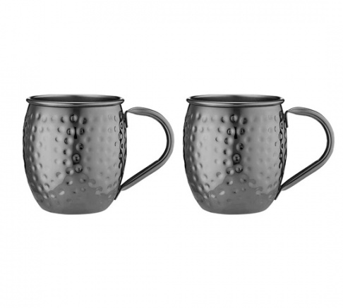 Tempa Spencer Hammered Mug Set of 2 - Copper or Black