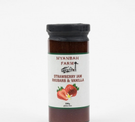 Myanbah Farm Strawberry, Rhubarb & Vanilla Jam 290g