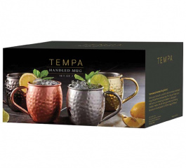 Tempa Spencer Hammered Mug Set of 2 - Copper or Black
