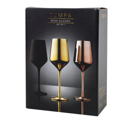 Tempa Wine Glasses - Pair - Assorted Colours