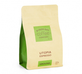 Byron Bay Coffee Utopia Espresso Ground 250g