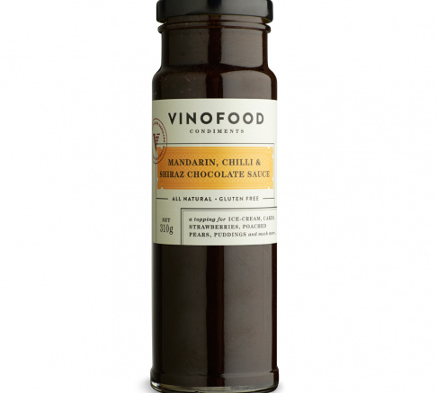 Vinofood Mandarin, Chilli and Shiraz Chocolate Sauce - Various Sizes