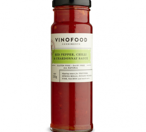 Vinofood Red Pepper, Chardonnay and Chilli Sauce - Various Sizes