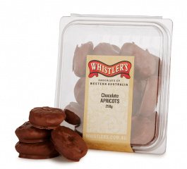 Whistlers Chocolate Coated Apricots 250g