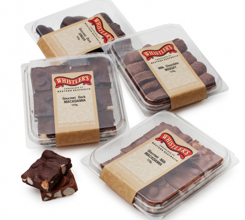 Whistlers Premium Chocolate Range Tubs 120/150g
