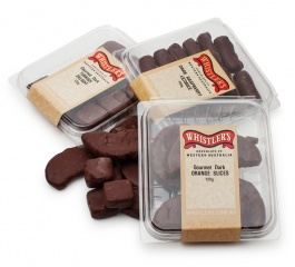 Whistlers Premium Dark Chocolate Range 120/150g