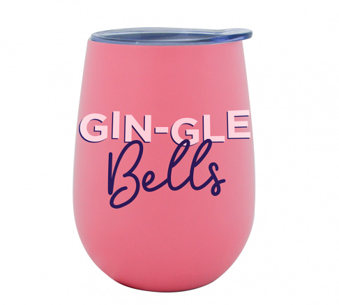 Wine Tumbler Double Walled Gin-gle Bells