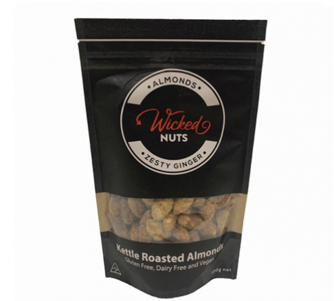 Wicked Nuts Zesty Ginger Almonds 100g