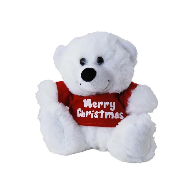 Merry Christmas White Bear 18cm Just In Time Gourmet