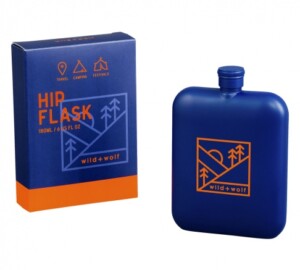 Wild and wolf hip flask
