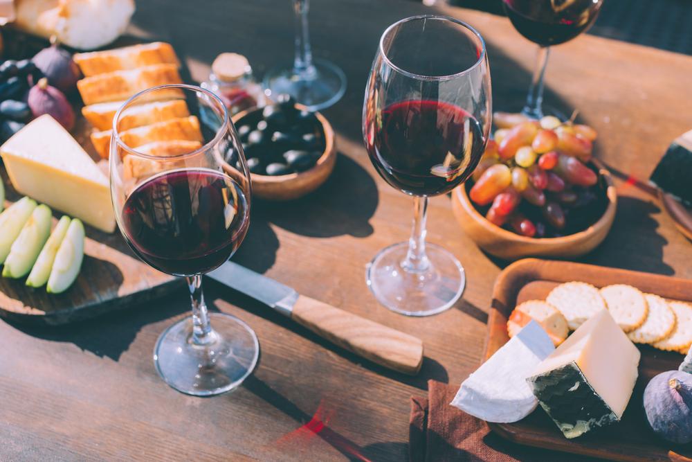 a glass of port fortified win, enjoy with cheese, nuts and fruit.