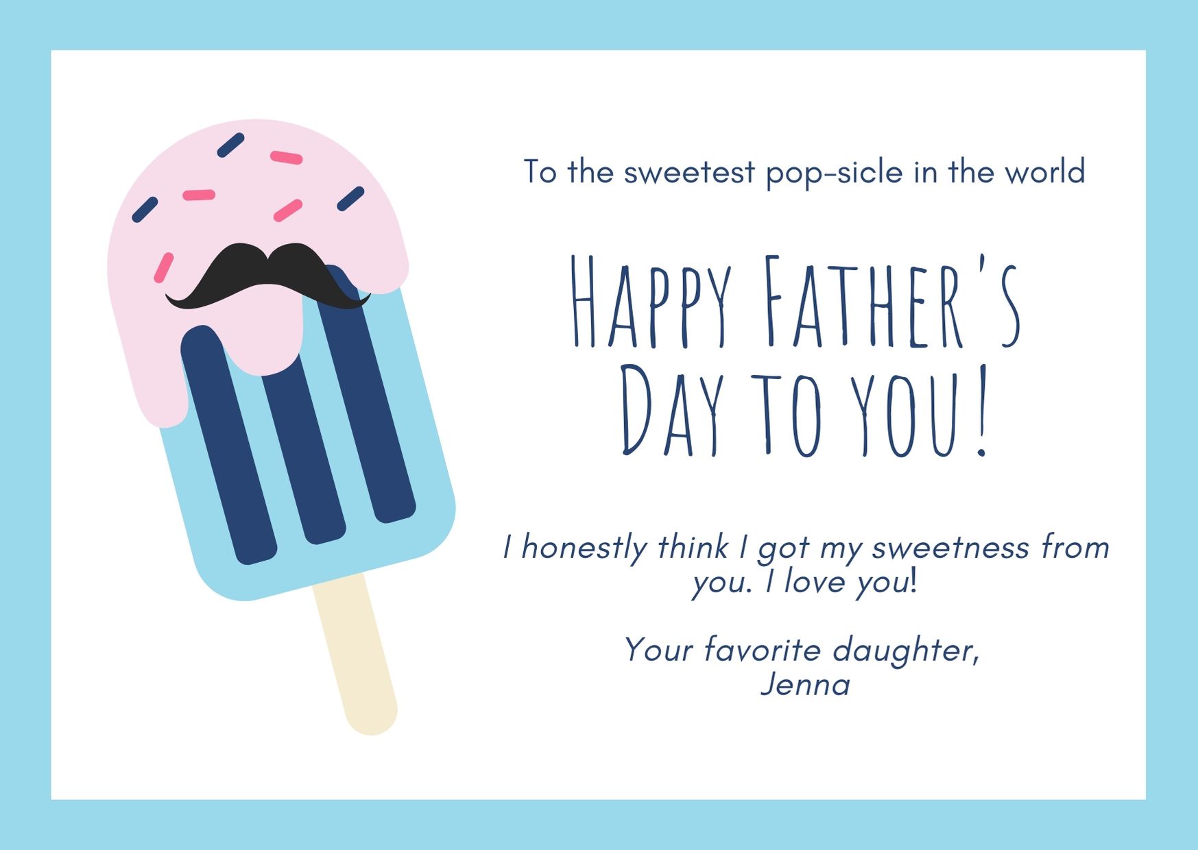 fathers day gift card message